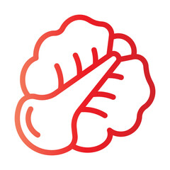 Obraz premium icon lettuce with style gradient