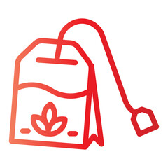icon tea with style gradient