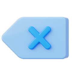 Obraz premium Remove User Interface 3D Icon