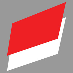 Indonesia Flag Design Vector | National Red and White Banner Layout | Patriotic Symbol for Independence Day, Country Identity, Official State Emblem, Minimal Flat Style for Web, Print