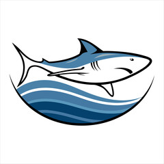 Hammerhead Shark Side Profile Silhouette