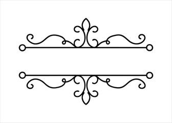 Elegant art deco style decorative line divider and text border design featuring classic geometric motifs and sophisticated flourishes