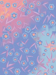 seamless pattern with flowers