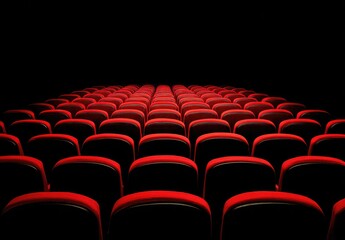 Empty movie theater seats