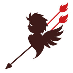 cupid with bow and arrow