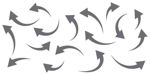 curved arrow png, black curved arrow icon ioslated on transparent background