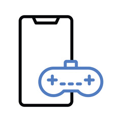 Smart Gaming Outline bold Vector Icon which can be easily modified or Edited 