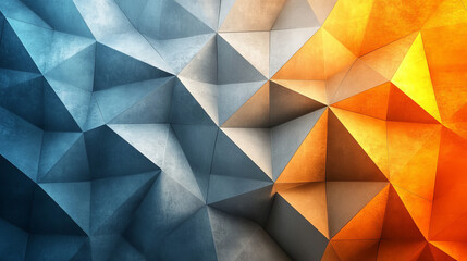 Fototapeta premium Abstract geometric wall with contrasting colors