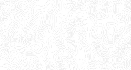 Geography landscape topo contour map on white background, Topographic canyon geometric map relief texture with curved layers.