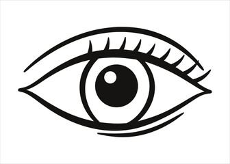 Elegant single continuous line art depicting a female face with a watch and eye detail in a minimalist style