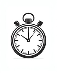A classic stopwatch design, perfect for timing events and capturing moments with precision and style.