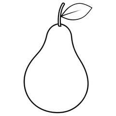 pear isolated on white background