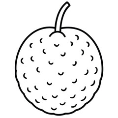 vector illustration of an apple