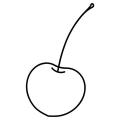 red apple on a hook