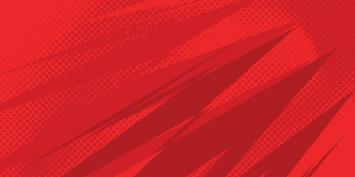 Red comic sunburst effect background with halftone. pop art comic-style vector background. Suitable for templates, sale banners, events, ads, web and pages, Background.