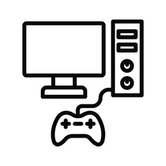 Computer Gaming vector, pixel perfect, illustrator file 
