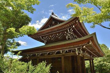 夏の酬恩庵一休寺　開山堂(京都府京田辺市)