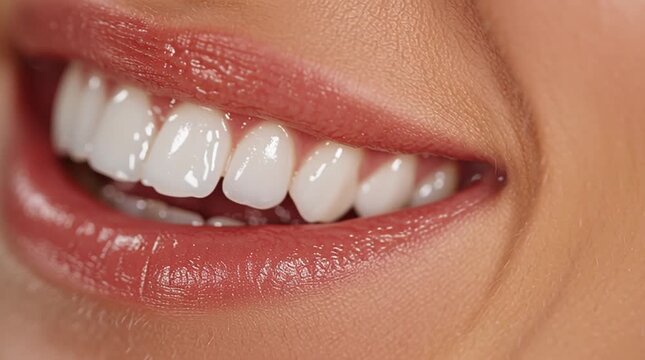 A close-up of a bright, healthy smile showcasing teeth