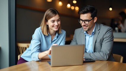 Fototapeta premium Professional Collaboration Between Colleagues During a Productive Business Meeting