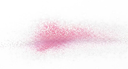Fototapeta premium Pink glitter sparkle dust abstract background isolated on white background