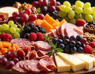 Gourmet Cheese  Charcuterie Board.