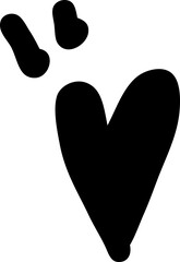 Heart cartoon cute fun decoration