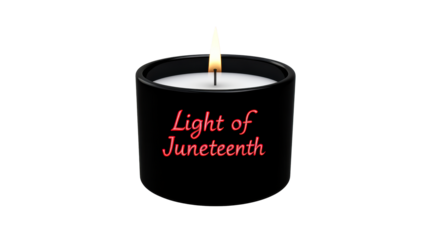Celebrating Juneteenth with a symbolic candle of remembrance