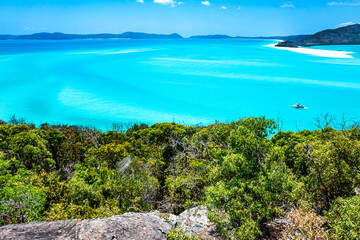 Whitehaven Beach is on Whitsunday Island. The beach is known for its crystal white silica sands and...