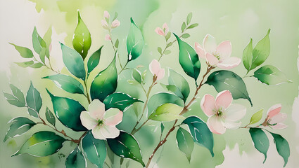 spring flowers background