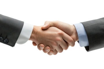 Corporate handshake between professionals