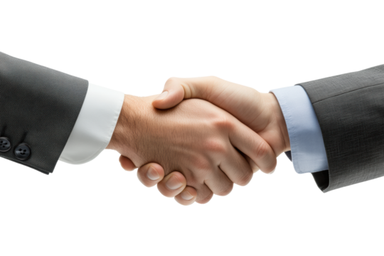 Corporate handshake between professionals
