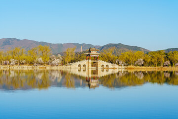 Spring scenery of Kunming Lake in Summer Palace
