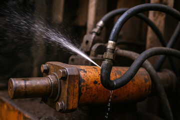 Importance maintenance safety and leak control in hydraulic system pressure protects industrial mechanisms