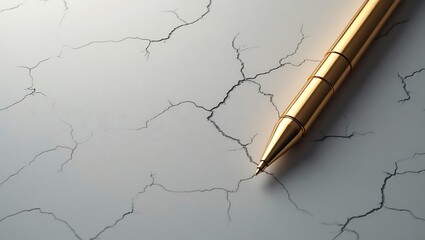 Cracked Marble Texture with Pen