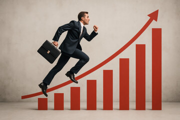 Success and ambition inspire achievement driving business progress through goal setting and challenge overcoming