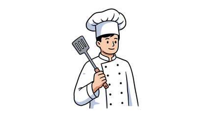vector illustration of a chef