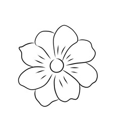 flower line art icon