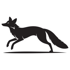 Fox Silhouette Vector Illustration Design