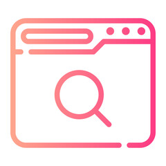 search bar gradient icon