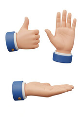 Approving Gestures: A Communication Guide - Positive hand signals, thumbs up, open palm, high five, and offering hand symbolize agreement, welcome, support, and helpfulness. Business communication