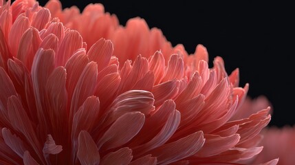 Close-up of a coral-colored flower