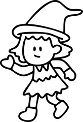 Cartoon, element, ghost in a cloak, autumn, Halloween, illustration, cute picture, hand-painted