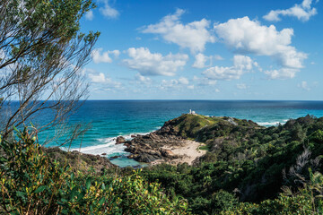 Tacking Point Lighthouse and Port Macquarie coastal walk, NSW, Australia