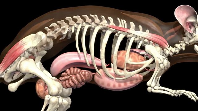 3D Illustration of Rodent Anatomy