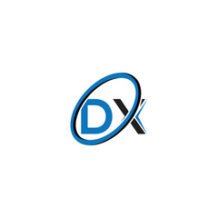 DX logo design vector, Minimalist Logo Design of Letter DX, DK, dx initials logo design