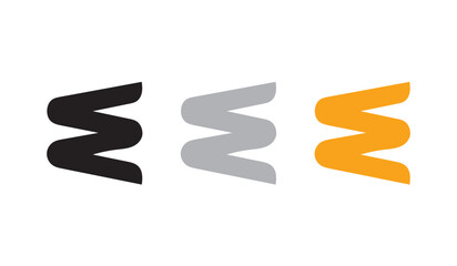 W Shape Vector Element Design