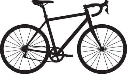 Bicycle Silhouette Vector Side View
