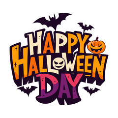 Happy Halloween day graphic design. Halloween t shirt design, Halloween vector illustration.