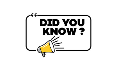 Did you know vector template post icon for social media background, fun fact blank template fyi vector with lightbulb idea