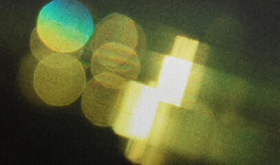 blurred golden hexagon bokeh background. © Uuganbayar